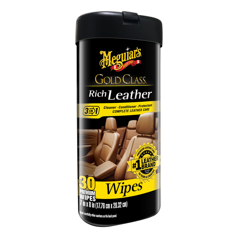 MEGUIAR'S - Meguiar's Gold Class Leather Cleaner/Conditioner Wipes 30 ct