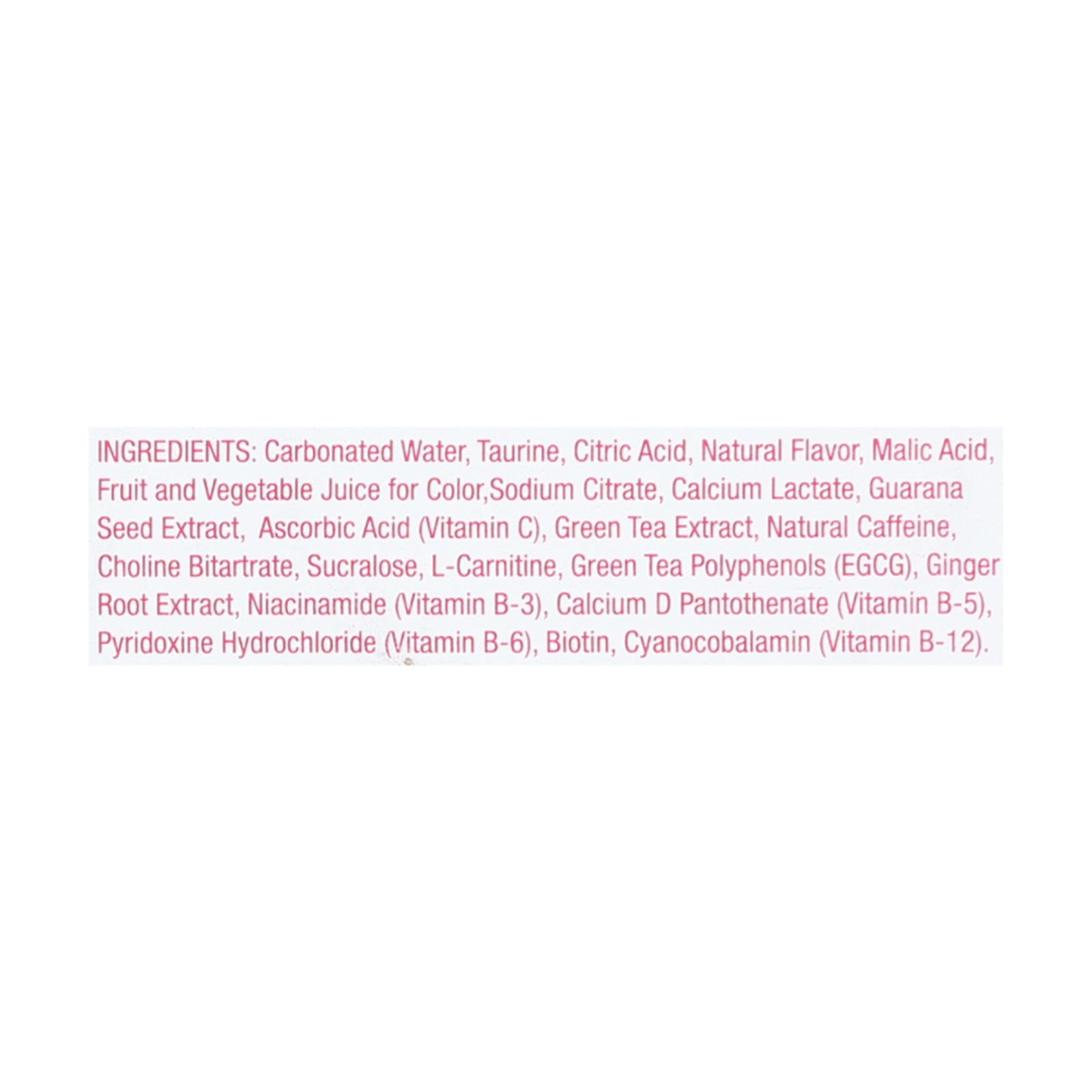 Aspire Healthy Energy - Sparkling Raspberry Acai - Case of 6 - 4/12 OZ