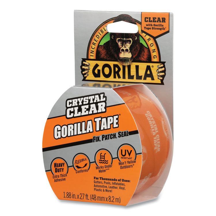 Gorilla - Crystal Clear Tape, 3" Core, 1.88" x 9 yds