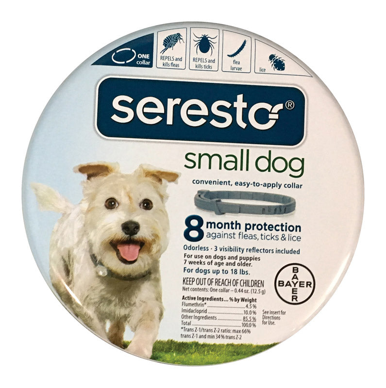 BAYER - Bayer Seresto Solid Dog Flea and Tick Collar Imidacloprid/Flumethrin 0.44 oz