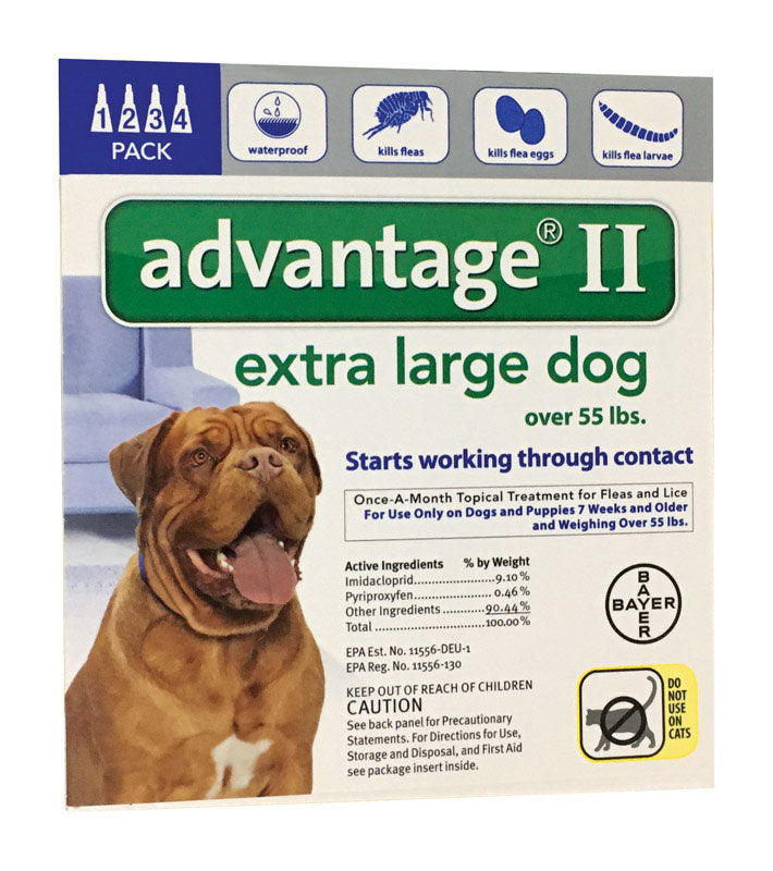 BAYER - Bayer Advantage II Liquid Dog Flea Drops 0.54 oz