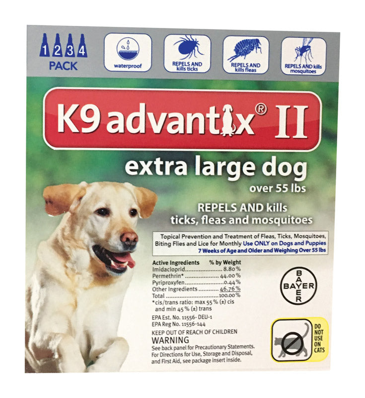 BAYER - Bayer K9 Advantix II Liquid Dog Flea Drops 0.54 oz