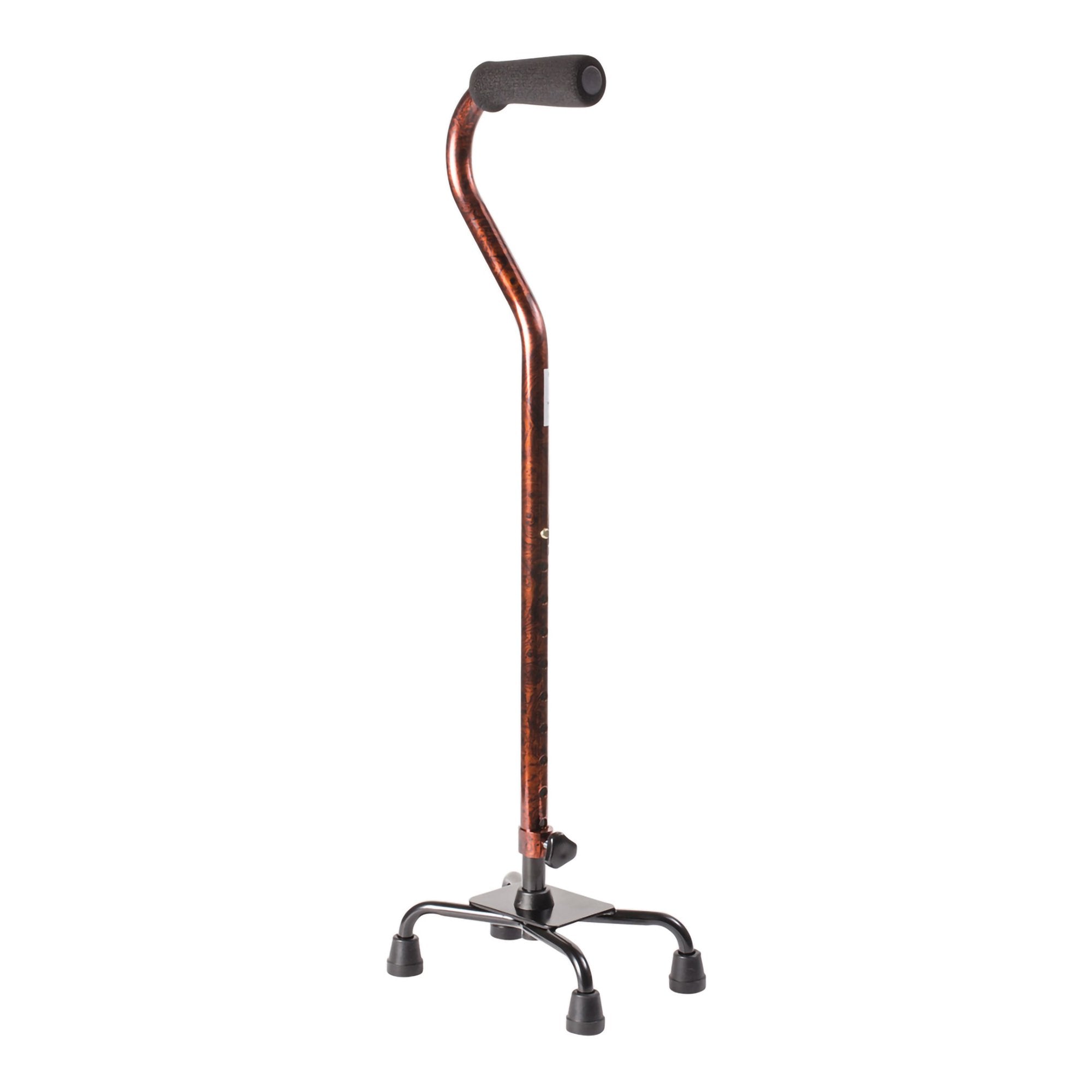 Mabis Healthcare - Small Base Quad Cane DMI 29 to 38 Inch Height Copper [1/EA]
