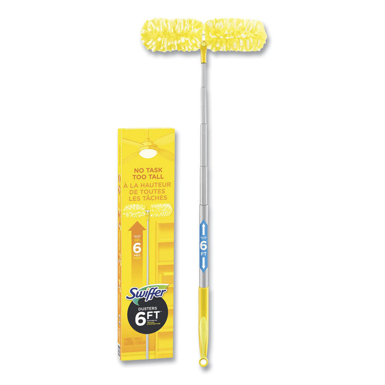 Swiffer - 360 Heavy Duty Extendable Starter Dusting Kit, 6 ft Handle