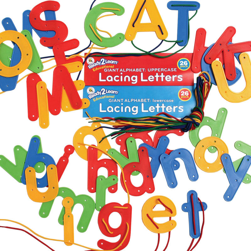 READY 2 LEARN - Lacing Alphabet - Uppercase and Lowercase - Set of 52