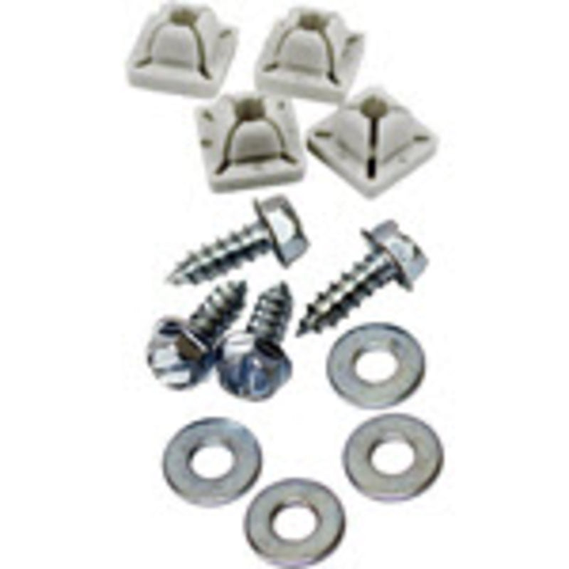 CUSTOM ACCESSORIES - Custom Accessories Metal/Nylon License Plate Fasteners - Case of 6