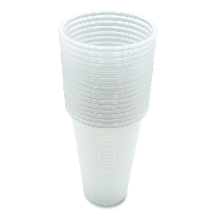 Boardwalk - Translucent Plastic Cold Cups, 20 oz, Clear, 50/Pack