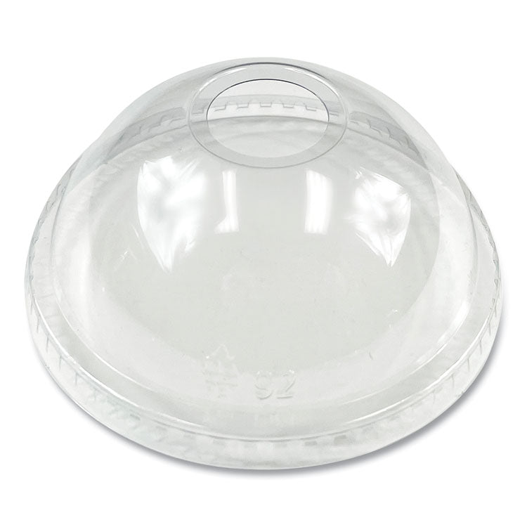 Boardwalk - PET Cold Cup Dome Lids, Fits 9 oz to 12 oz PET Cups, Clear, 100/Pack