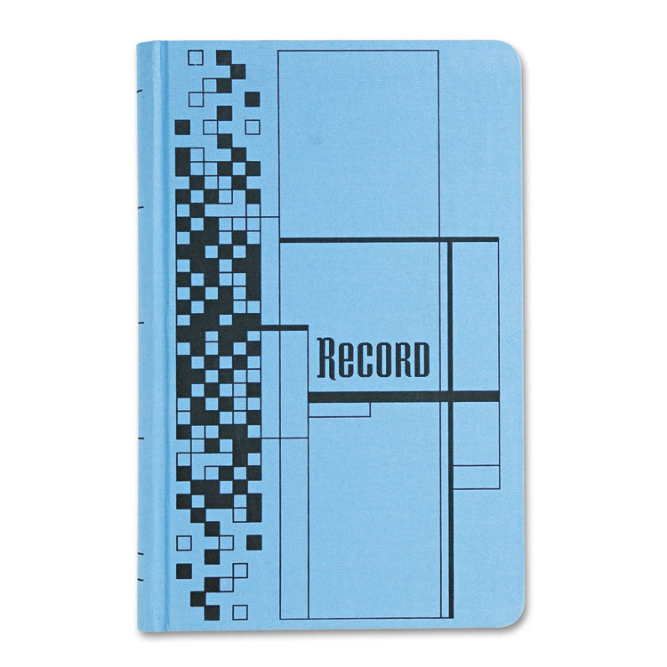 Adams - Record Ledger Book, Record-Style Rule, Blue Cover, 11.75 x 7.25 Sheets, 500 Sheets/Book