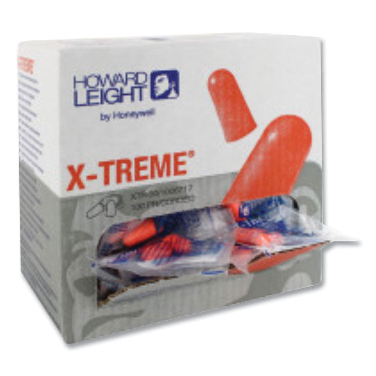 Howard Leight by Honeywell - X-TREME Corded Disposable Earplugs, Corded, One Size Fits Most, 32 dB, Orange, 1,000/Carton