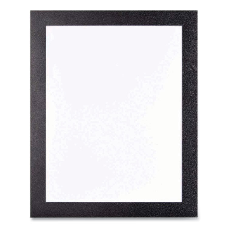 deflecto - Self Adhesive Sign Holders, 11 x 17 Insert, Clear with Black Border, 2/Pack