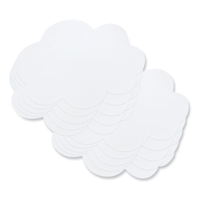 Pacon - Self Stick Dry Erase Clouds, 7 x 10, White Surface, 10/Pack