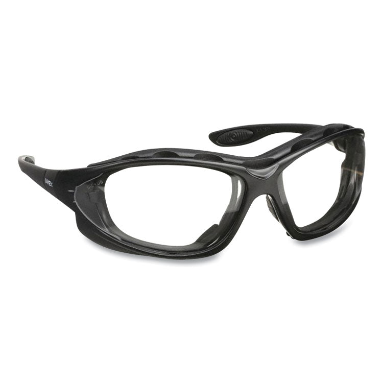 Honeywell Uvex - Seismic Sealed Eyewear, Black Polycarbonate Frame, Clear Polycarbonate Lens