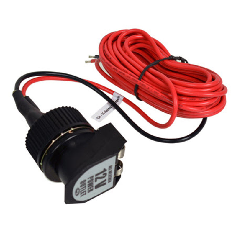 CUSTOM ACCESSORIES - Custom Accessories 12 V Black/Red Socket For Universal 1 pk
