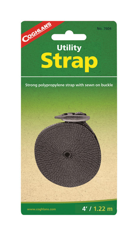 COGHLAN'S - Coghlan's 1 in. W X 4 ft. L Black Utility Strap 1 lb 1 pk