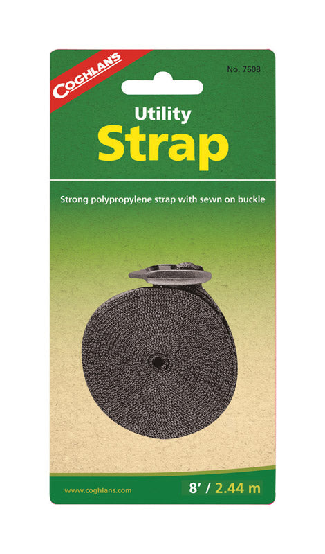 COGHLAN'S - Coghlan's 1 in. W X 8 ft. L Black Utility Strap 1 lb 1 pk