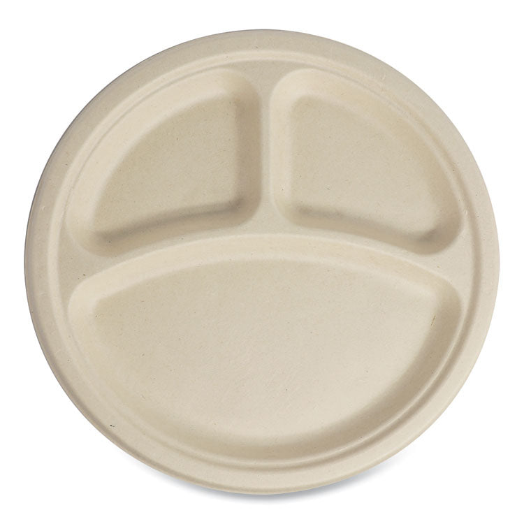 World Centric - Fiber Plates, 10" dia, Natural, 700/Carton