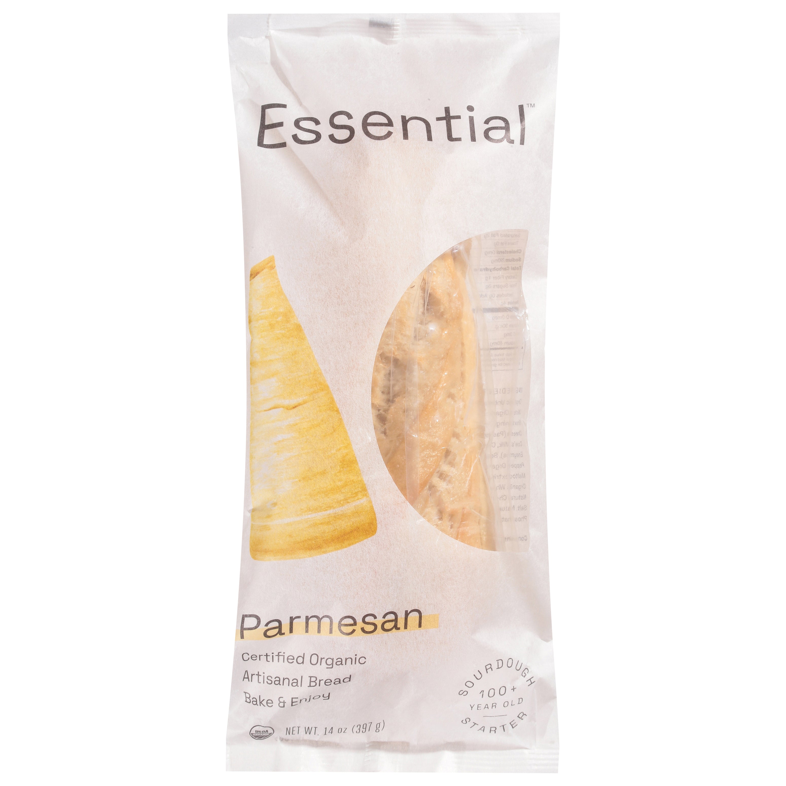 Essential Artisanal Parmesan Bread 14 oz - Case of 16