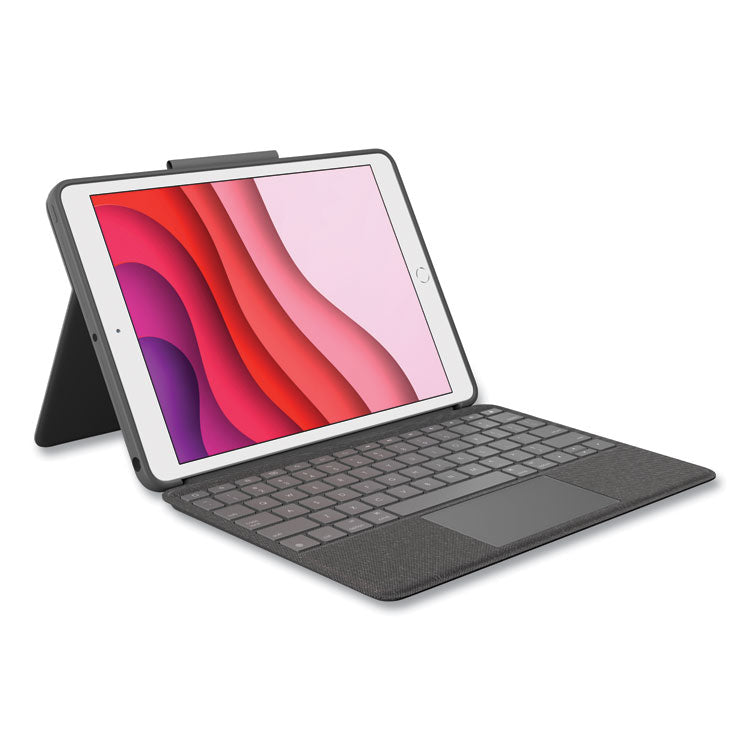 Logitech - Combo Touch iPad Keyboard Case for iPad 7th, 8th, and 9th Generation