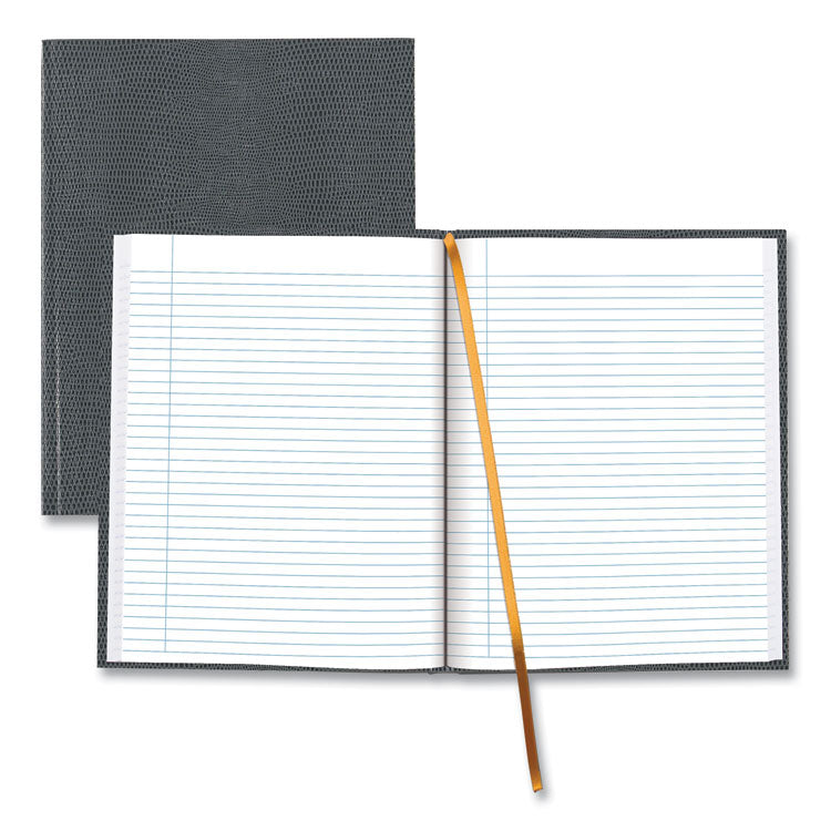 Blueline - Executive Notebook with Ribbon Bookmark, 1 Subject, Medium/College Rule, Cool Gray Cover, (75) 10.75 x 8.5 Sheets