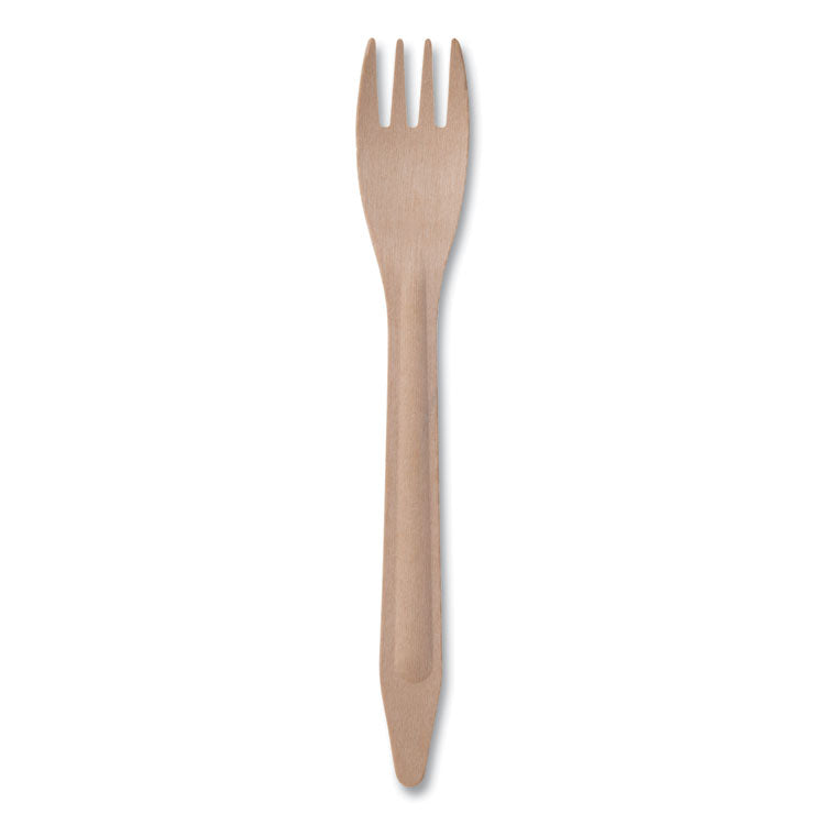 Eco-Products - Wood Cutlery, Fork, Natural, 500/Carton