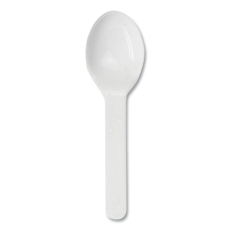 World Centric - PLA Compostable Cutlery, Tasting Spoon, White, 3,000/Carton