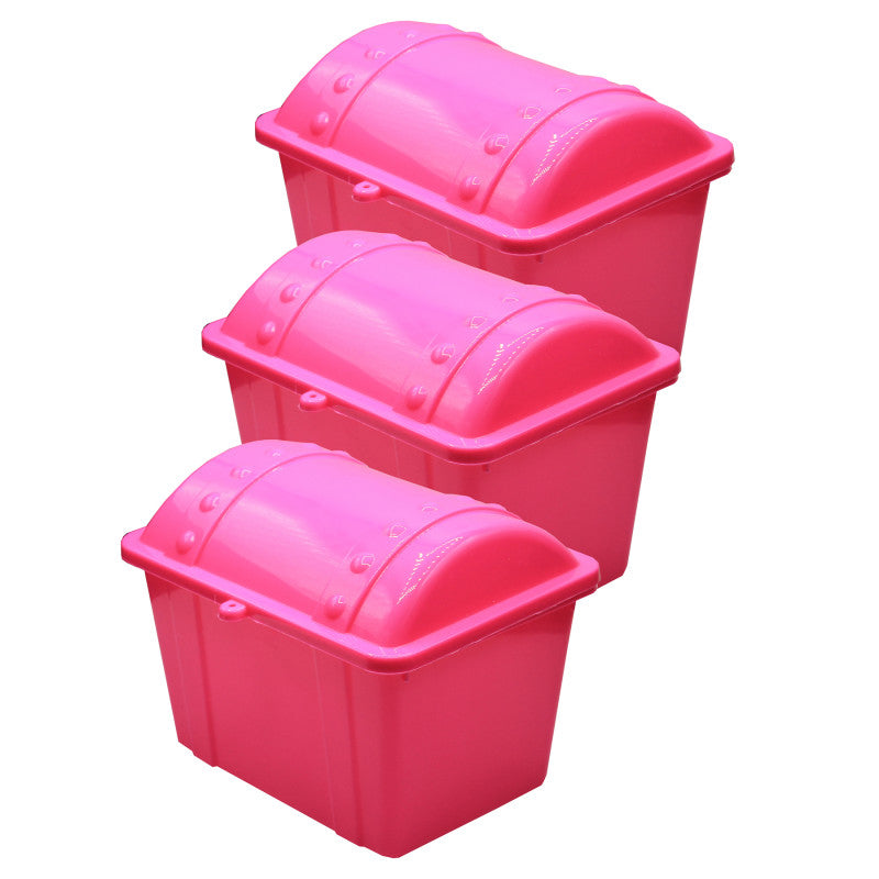 ROMANOFF - Jr. Treasure Chest, Hot Pink, Pack of 3