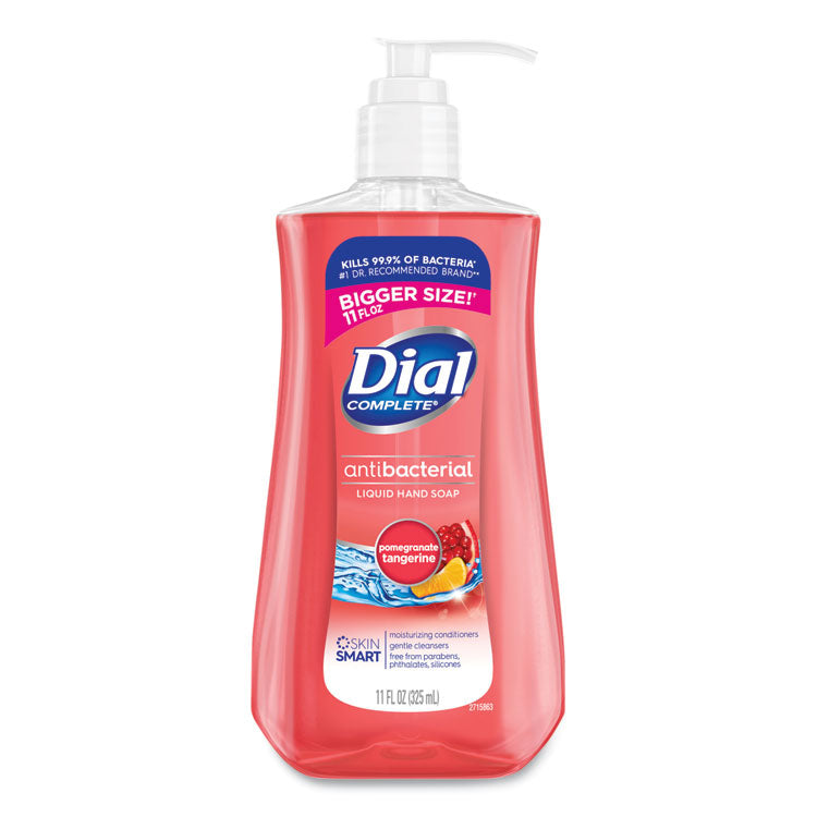 Dial - Antibacterial Liquid Hand Soap, Pomegranate Tangerine Scent, 11 oz, 12/Carton