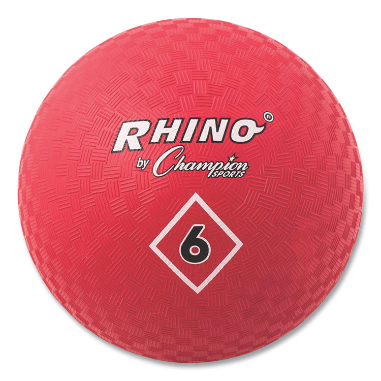 Champion Sports - Playground Ball, 6" Diameter, Red