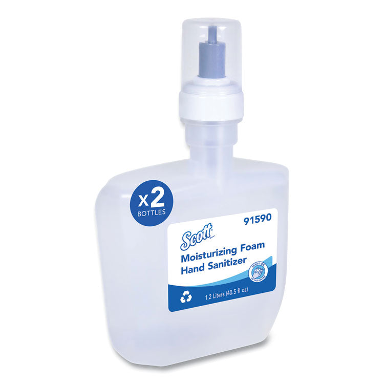 Scott - Pro Moisturizing Foam Hand Sanitizer, 1,200 mL Cassette, Fruity Cucumber Scent, 2/Carton