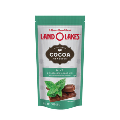 Land O Lakes Cocoa Classic Mix - Mint And Chocolate - 1.25 Oz - Case Of 12