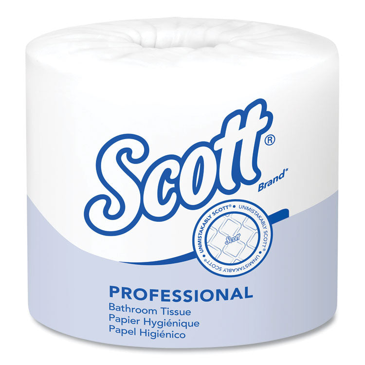 Scott - Essential Standard Roll Bathroom Tissue for Business, Septic Safe, 1-Ply, White, 1,210 Sheets/Roll, 80 Rolls/Carton