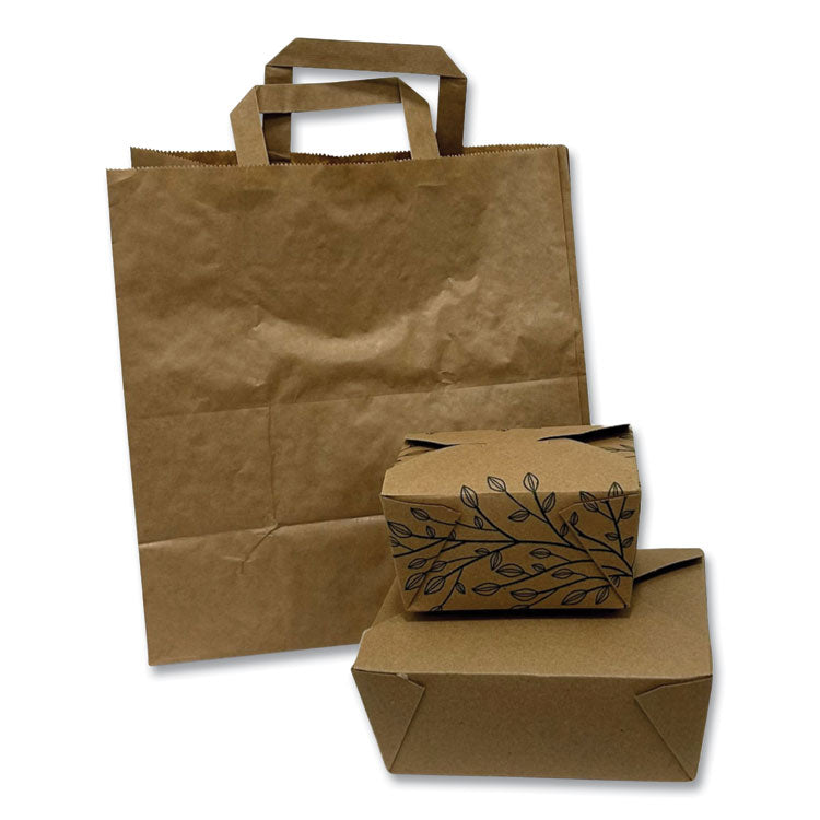 Kari-Out - Kraft Paper Bags, 11 x 7 x 12, Kraft Brown, 250/Carton