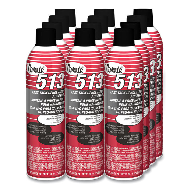 Claire - 513 Fast Tack Upholstery Adhesive, 12 oz, Dries Clear, Dozen