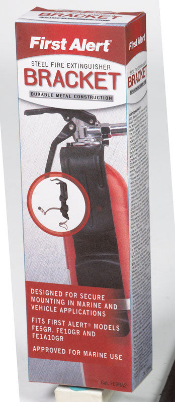 FIRST ALERT - First Alert Black Steel Fire Extinguisher Bracket 3.63 in. L 2.5 lb