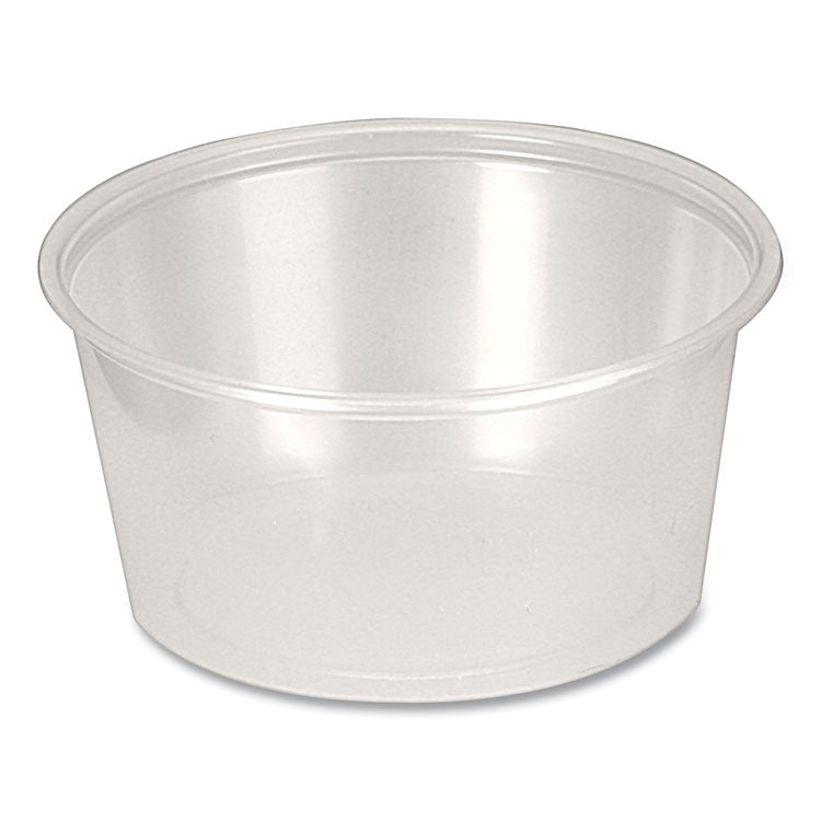 Fabri-Kal - Portion Cups, 4 oz, Clear, 250/Sleeve, 10 Sleeves/Carton