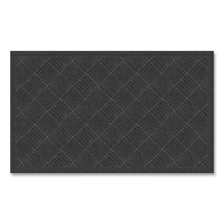 Apache Mills - Ecomat Crosshatch Entry Mat, 36 x 60, Charcoal