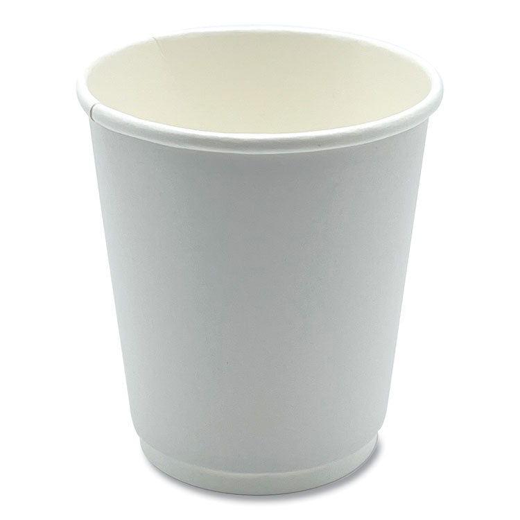 Boardwalk - Paper Hot Cups, Double-Walled, 8 oz, White, 500/Carton