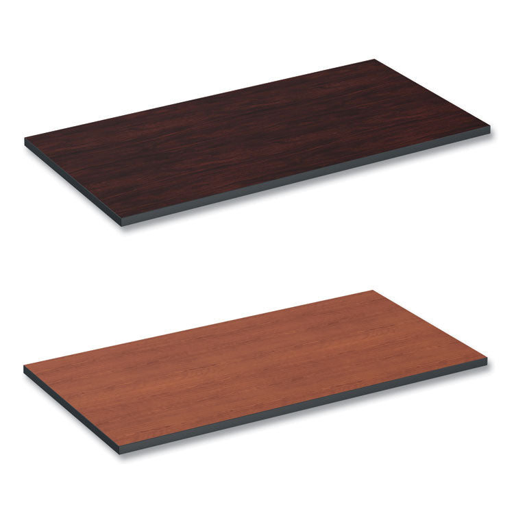 Alera - Reversible Laminate Table Top, Rectangular, 47.63 x 23.63, Medium Cherry/Mahogany