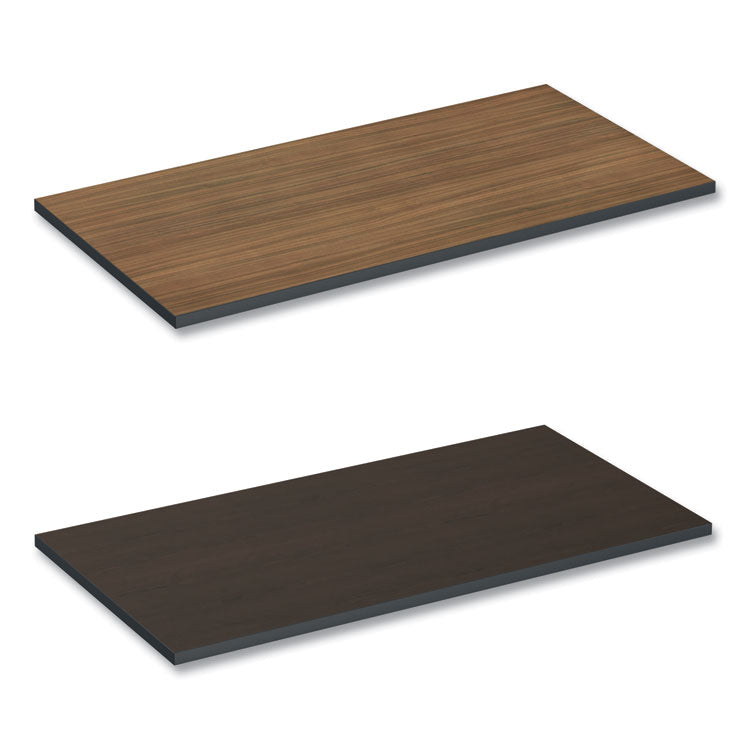 Alera - Reversible Laminate Table Top, Rectangular, 47.63w x 23.63d, Espresso/Walnut