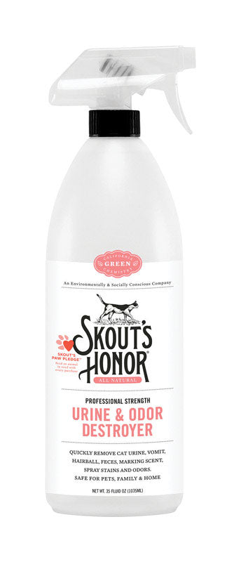 SKOUT'S HONOR - Skout's Honor Cat Urine and Odor Remover 35 oz