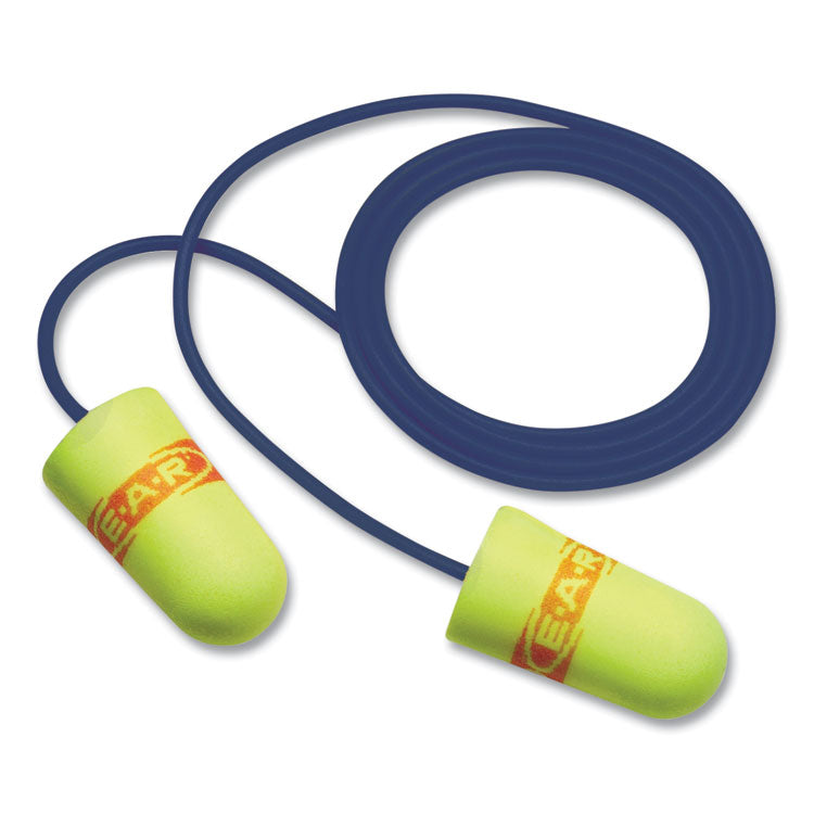 3M - E-A-Rsoft Metal Detectable Soft Foam Earplugs, 32 dB NRR, Yellow, 2,000/Carton