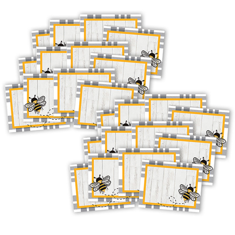 EUREKA - The Hive Self-Adhesive Name Tags, 40 Per Pack, 6 Packs