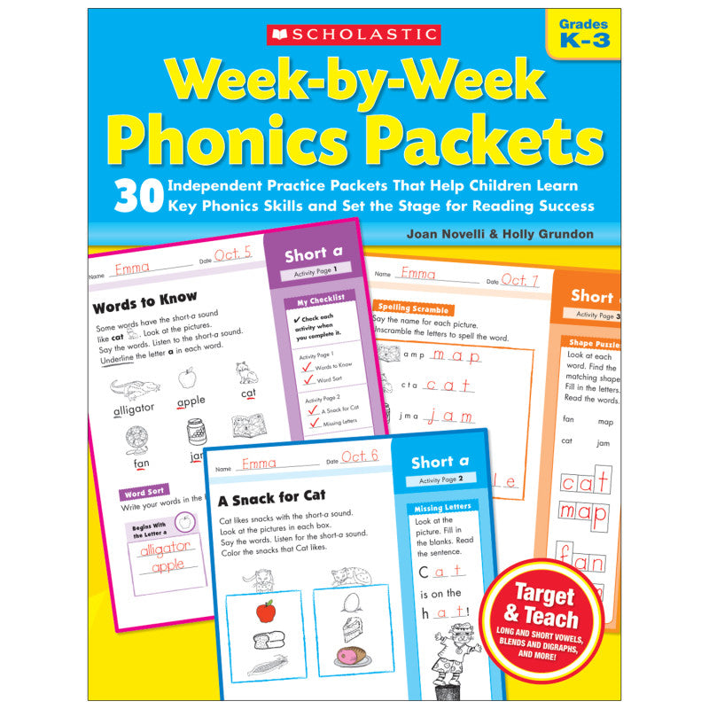 SCHOLASTIC TEACHING SOLUTIONS - Week-By-Week Phonics Packets