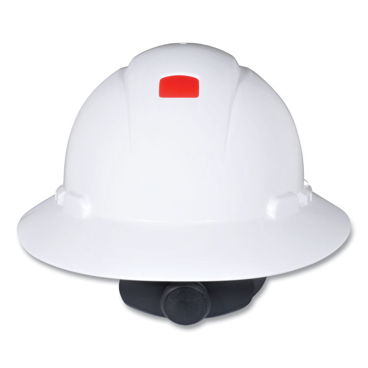 3M - SecureFit H-Series Hard Hats, H-800 Hat with UV Indicator, 4-Point Pressure Diffusion Ratchet Suspension, White