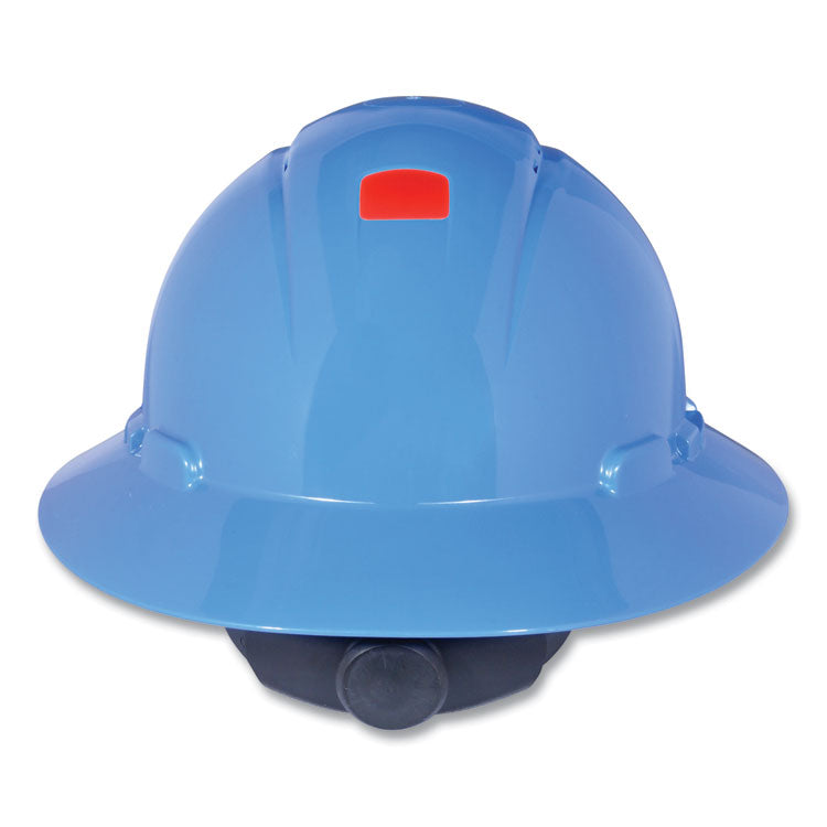 3M - SecureFit H-Series Hard Hats, H-800 Hat with UV Indicator, 4-Point Pressure Diffusion Ratchet Suspension, Blue