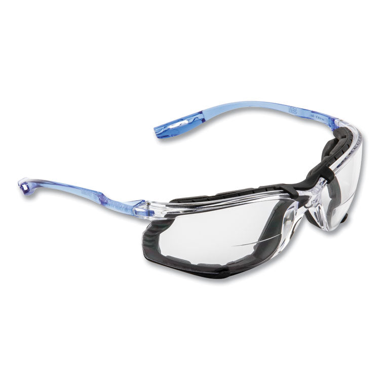 3M - CCS Protective Eyewear with Foam Gasket, +1.5 Diopter Strength, Blue Plastic Frame, Clear Polycarbonate Lens