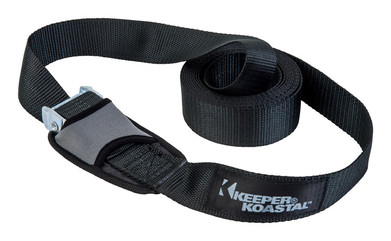 KEEPER - Keeper Koastal 1.5 in. W X 12 ft. L Black Cargo Strap 300 lb 1 pk