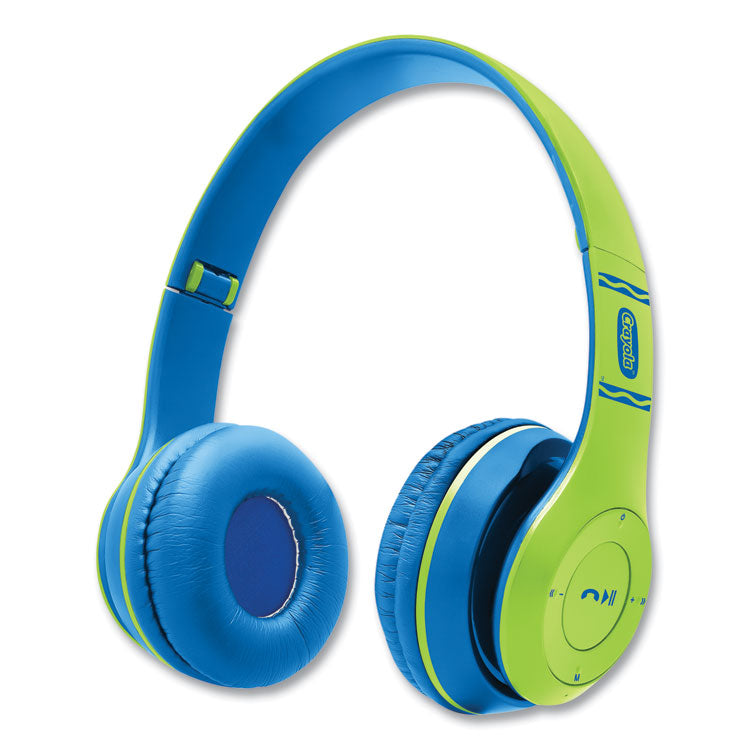 Crayola - Boost Active Wireless Headphones, Green/Blue