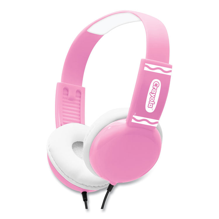 Crayola - Cheer Wired Headphones, Pink/White